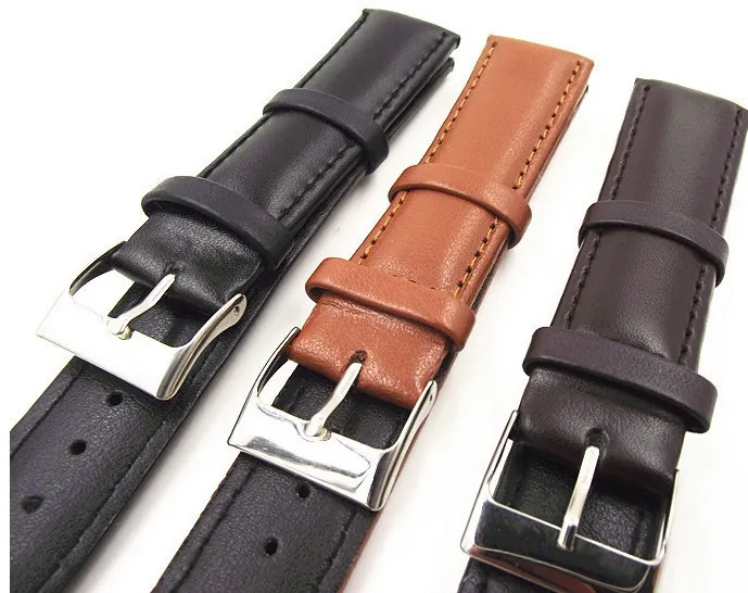 3 шт./лот высококачественный ремешок из натуральной кожи для часов 18 мм Запчасти