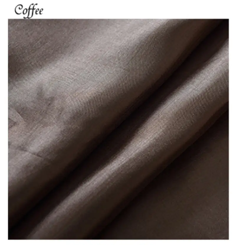 Coffee 1,50(ширина)* 2 м, 19 цветов, имитация шелковой атласной ткани, ткань для шитья, подкладка для украшения свадебной вечеринки, детские постельные принадлежности, пижамы, домашний текстиль - Цвет: Coffee