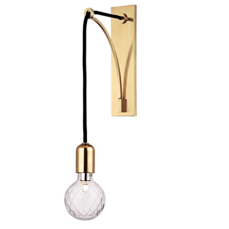 Современное настенное бра в стиле лофт круглая светодиодсветодиодный лампа со