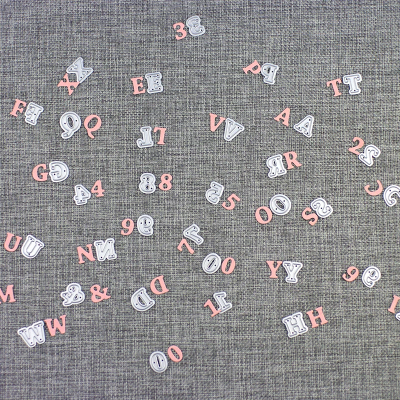 Qjing 40 шт./лот DIY Металлические A-Z буквы и 0-9 цифры знаки препинания современные металлические ремесла Скрапбукинг детский подарок украшение D181