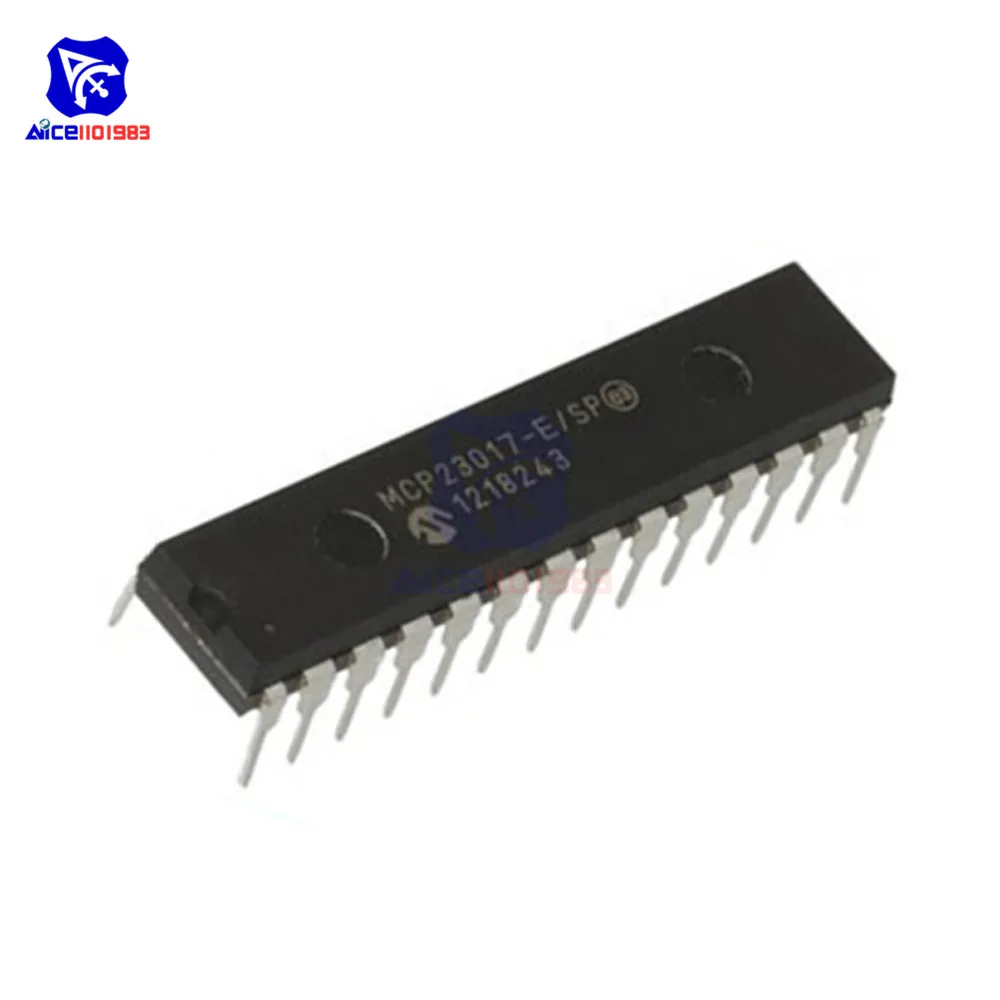 5 шт./лот IC Chips MCP23017 E/SP MCP23S17 DIP28 16 Bit I/O расширитель с интерфейсом I2C IC|Интегральные