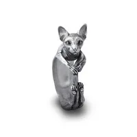 Vintage Sphynx Rings Fashion Retro Style Sphynx Cat Rings For Women Men Sphynx Cat Jewellery