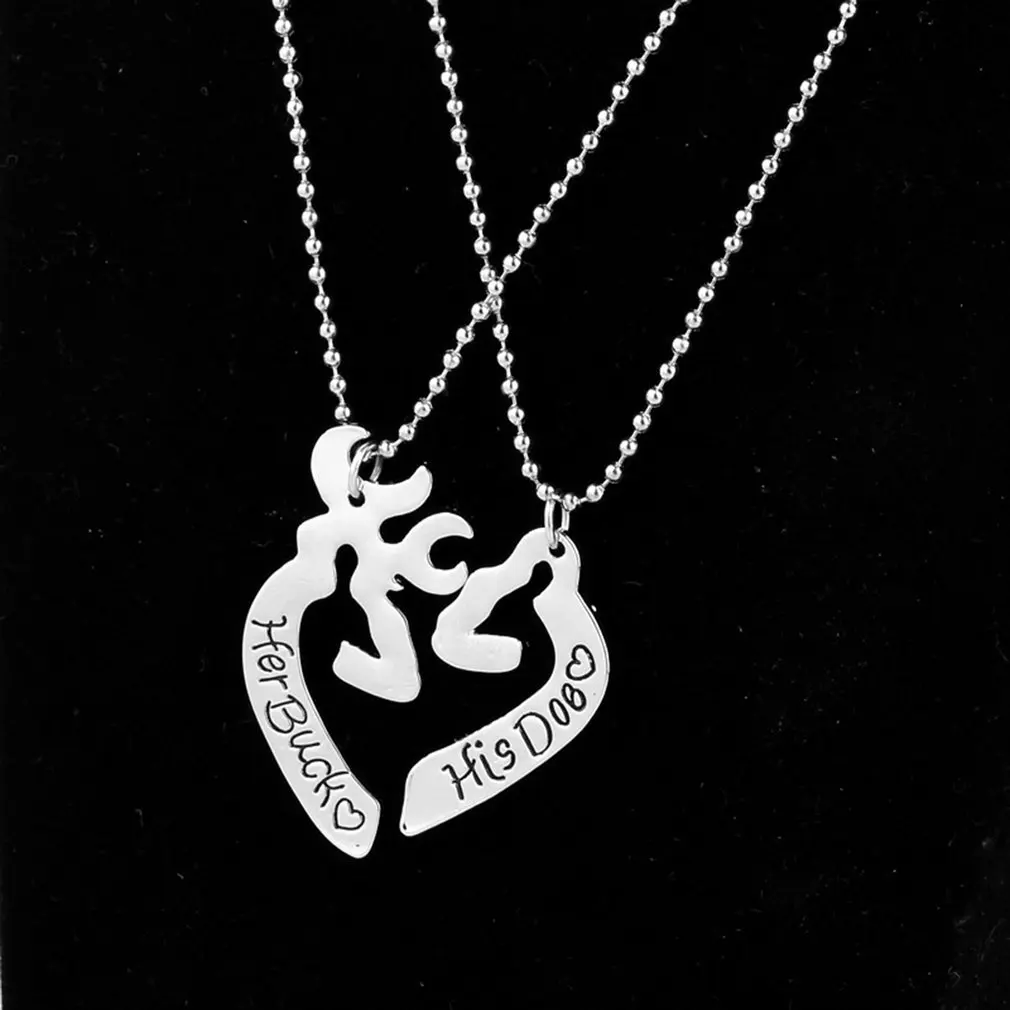Women Fashinable Heart Deer Stylish Necklace Elegant Shiny Pendant Chain For Daily Wear | Украшения и аксессуары
