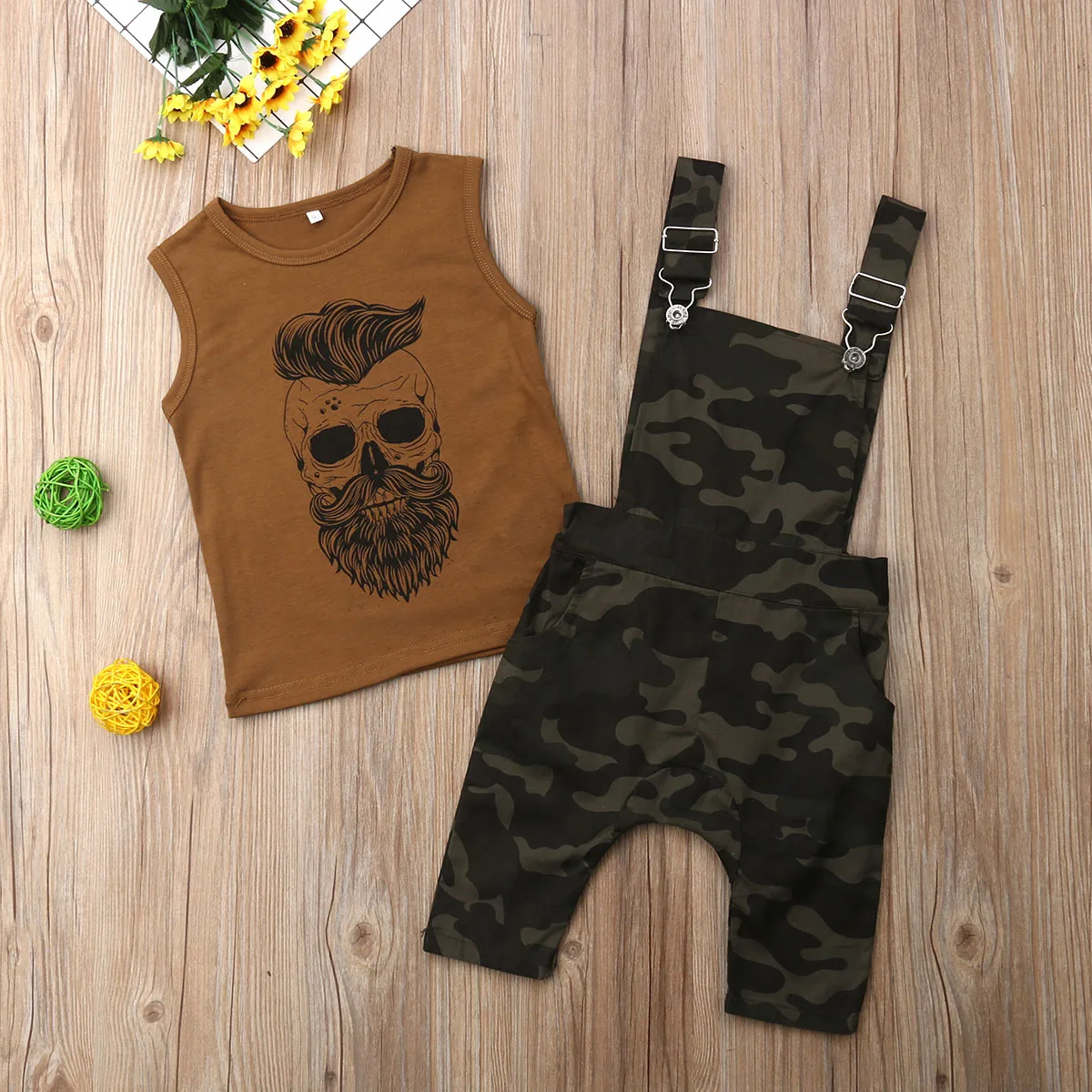 2019 Детская летняя одежда для маленьких девочек и мальчиков жилет футболка