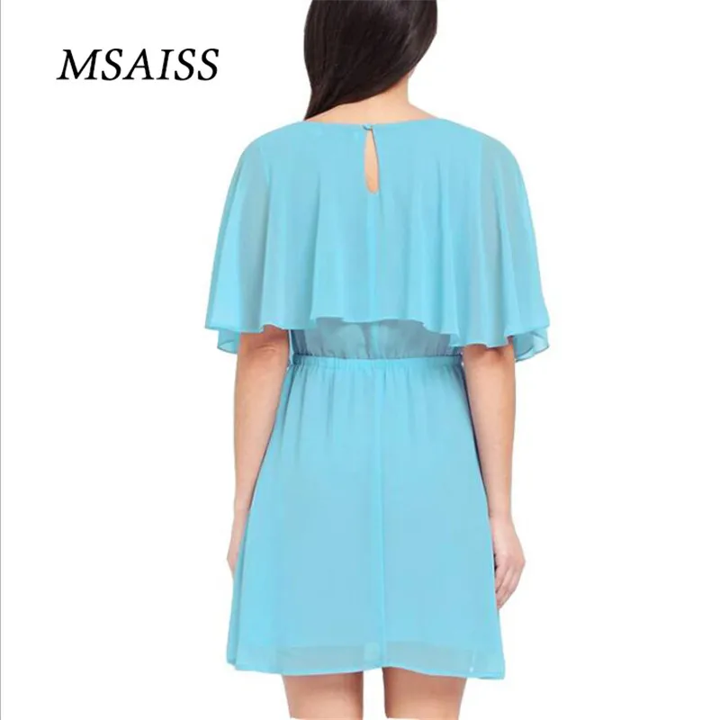 MSAISS женское летнее платье 2017 черные вечерние платья шифоновое Cote vestido de festa 4XL 5XL 6XL