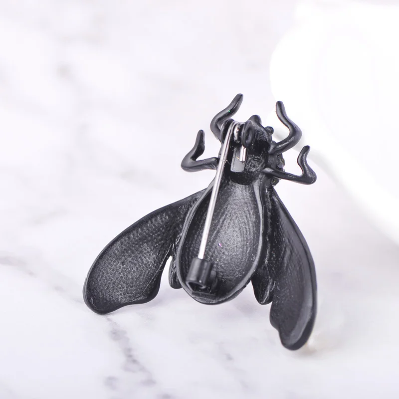 Funmor реалистичные насекомых эмаль брошь с кристаллами контактами для мальчиков