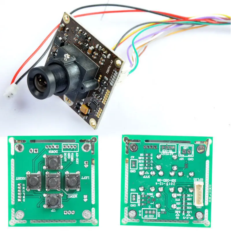 FPV 700TVL Sony Super HAD II CCD WDR плата мини RC камера + OSD панель управления 3 6 мм объектив для