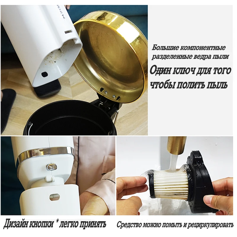 Пылесос ручной мелкие бытовые высокой мощности ультра-тихий мощный пылесос для
