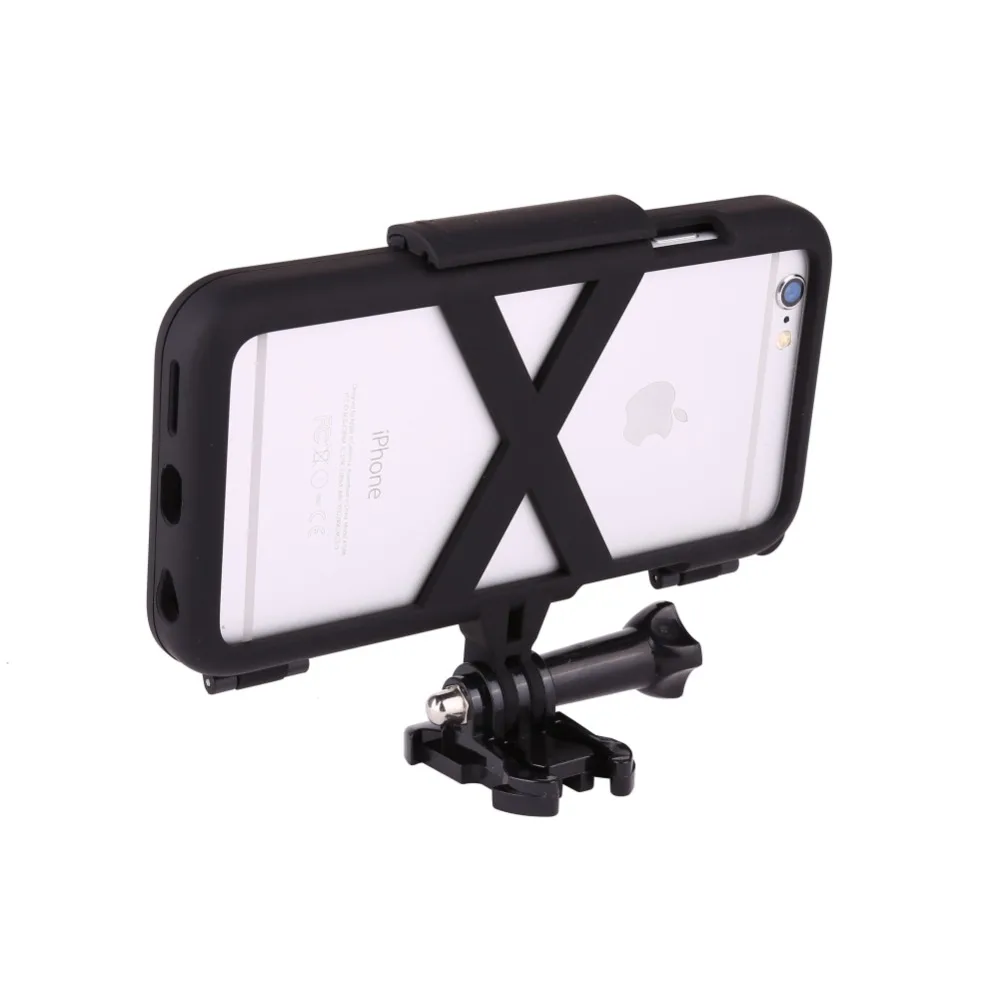 Extreme Sports Case for iPhone 6 6s plus 7 8 Plus X with Wide Angle Lens GoPro Accessories Adapter Biking/Skiing/Climbing | Мобильные