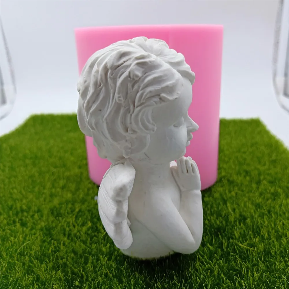 Молитвенный ангел силиконовые формы для свечей 3D силиконовая форма изготовления
