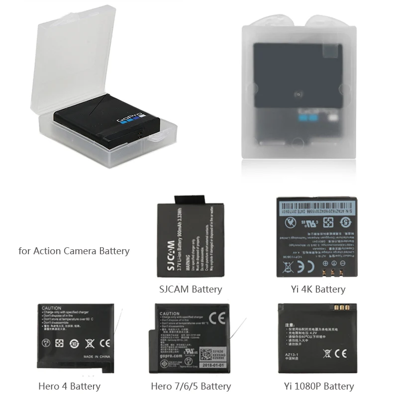 Защитный чехол для аккумулятора водонепроницаемый GoPro Hero 8 7 6 black Xiaomi Yi 4K SJCAM Sj5000