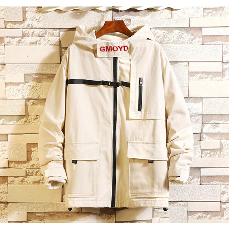 M-5XL плюс размеры 2019 новая мода для мужчин повседневное Zip Up ветровка куртки с