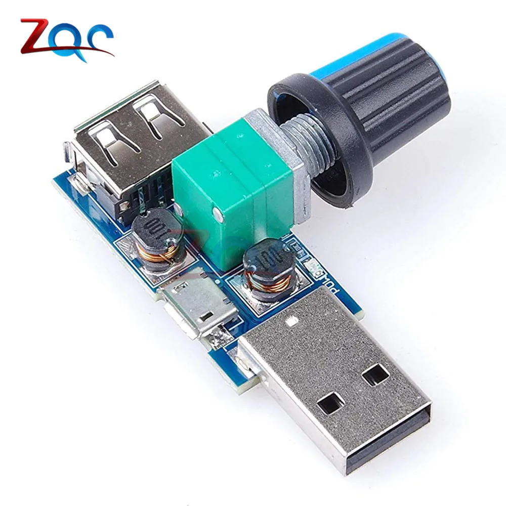 DC 5 в Micro USB вентилятор регулятор скорости ветра регулятор громкости воздуха Охлаждающий бесшумный Многофункциональный модуль переключения шума