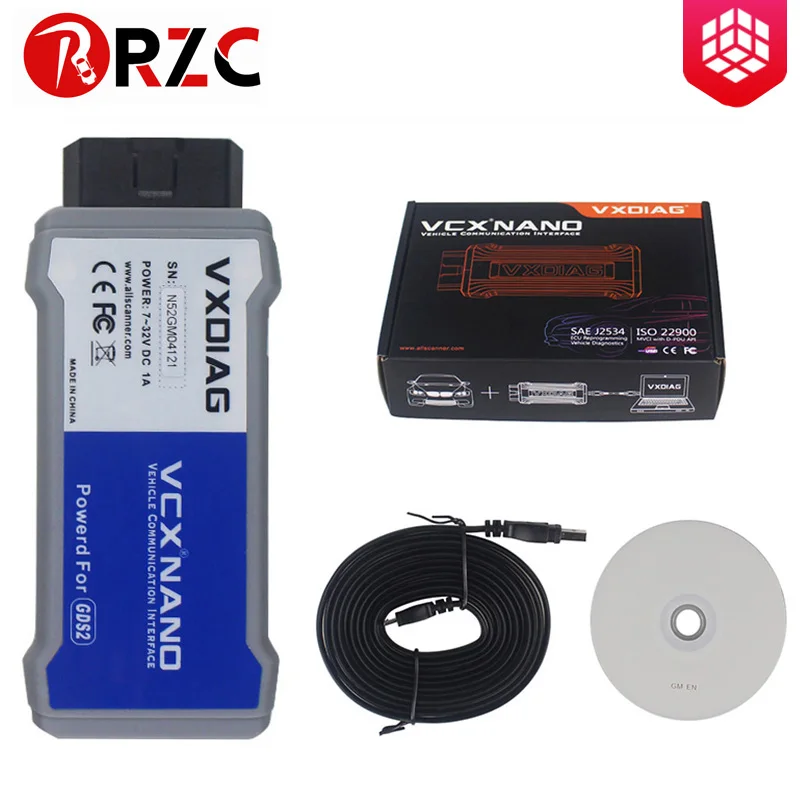 VXDIAG VCX NANO для GM/Opel GDS2 USB/Wifi версия диагностический инструмент Ford/Mazda сканер с