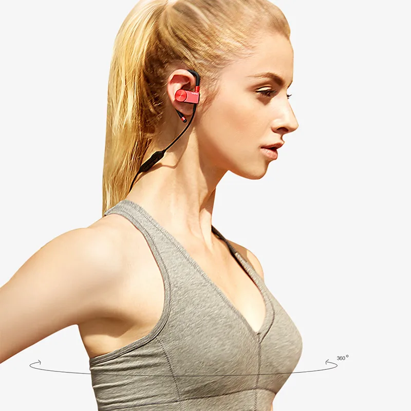 1 еще E1023BT Спортивная bluetooth гарнитура в уши беспроводные наушники для бега с