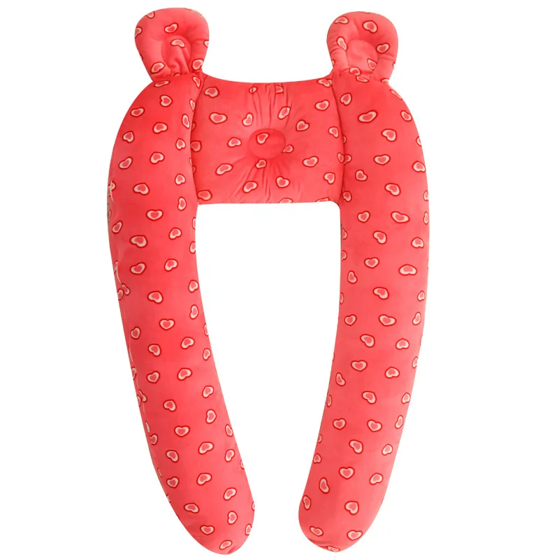 ALWAYSME Baby New Infant Pillow Safety Bumper Newborn Anti-Rollover Sleep Positioner Baby Sleep Pad Support Flat Head 50X80CM - Цвет: Red Mouse