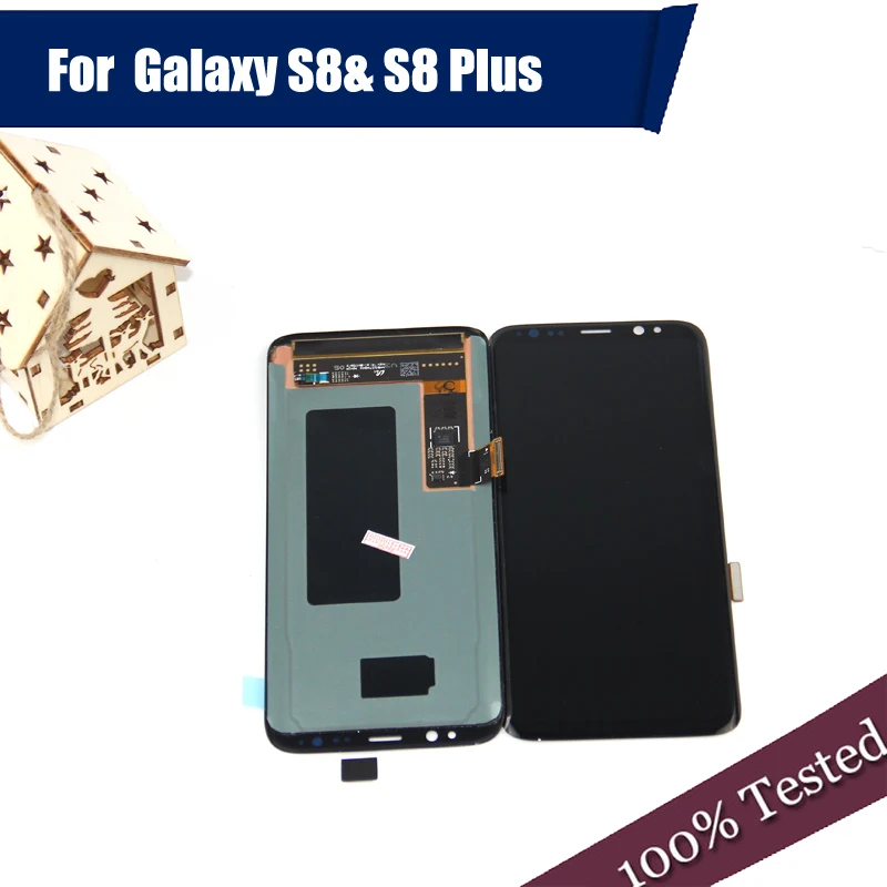 ЖК дисплей для SAMSUNG Galaxy S8 Plus G950 G950F G955 G955F дигитайзер сенсорного экрана в сборе с