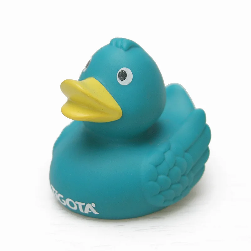 Blue Duck Классическая игрушка, желтая утка, Игрушки для ванны, сжимаются, животные, резиновая игрушка, милая утка, BB, для купания, игра, вода, игрушка, гонки, скрипучий - Цвет: Blue Duck