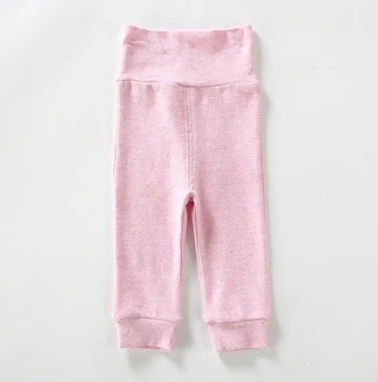 pink melange Детские брюки хлопковые леггинсы для младенцев колготки для новорожденных детские штаны одежда для малышей весенне-осенние модные эластичные детские брюки - Цвет: pink melange