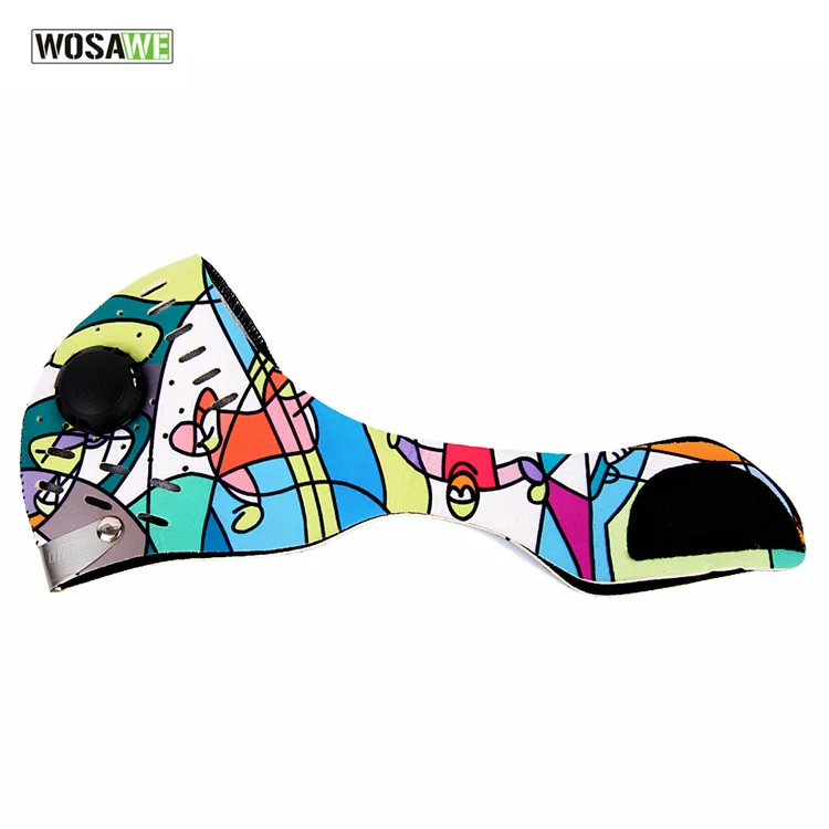 Велосипедная маска WOSAWE с фильтром полулицевая активированным углем