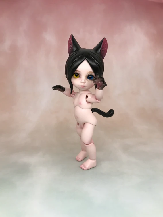 BJD SD кукла 1/8 кошка Лулу подарок на день рождения высокое качество шарнирная кукла игрушки подарок кукла модель Ню собрать