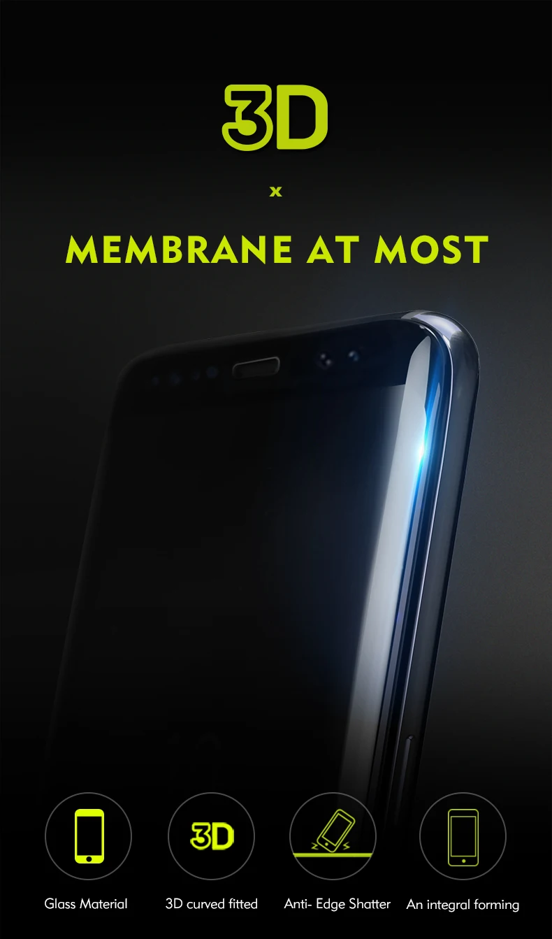 Benks 3D изогнутый теплоизгиб край закаленное стекло Полный экран протектор для samsung Galaxy Note 8 экран HD крышка защитная пленка