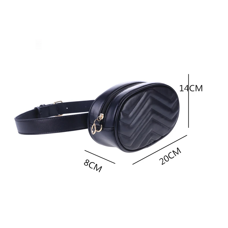 Поясная сумка круглая поясная Женская Роскошная брендовая кожаная красного и