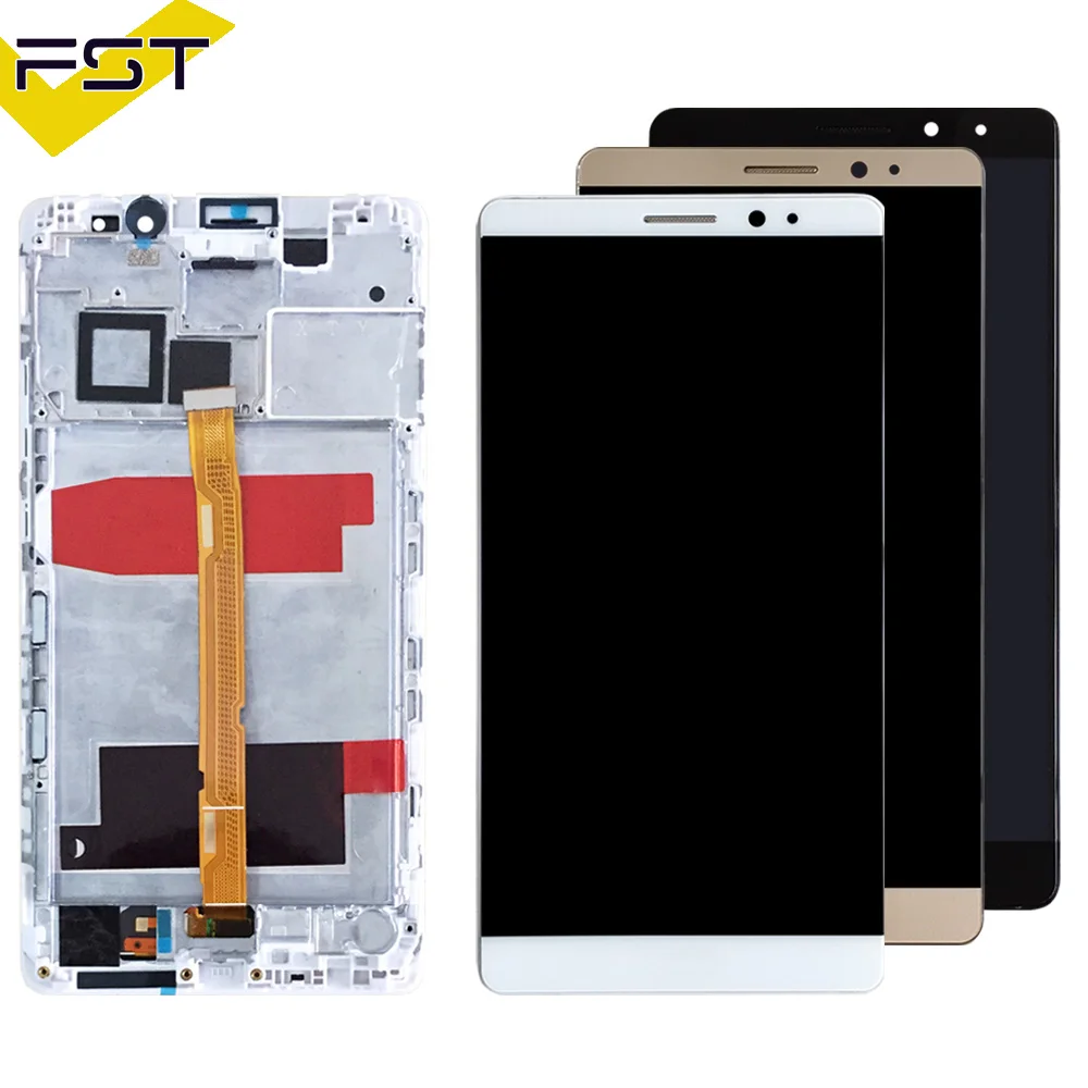 Для huawei mate 8 ЖК-дисплей+ кодирующий преобразователь сенсорного экрана в сборе с рамкой для мобильного телефона huawei mate 8+ инструмент высокого качества