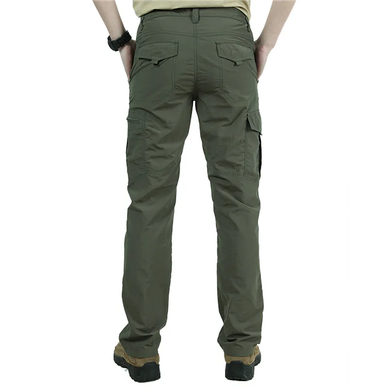 

2019 Summer Men's Cargo Pants Casual Army Military Multi-pocket Pants Men Lightweight Mens Tactical Joggers Pantalon Homme