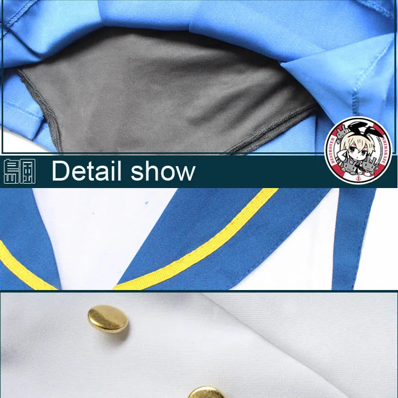 Костюм для косплея Coshome Kantai костюм моряка Shimakaze мини юбка полный комплект одежды