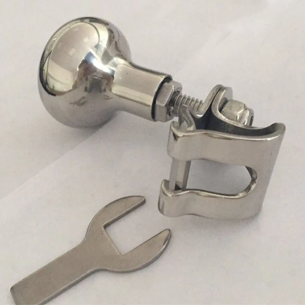 Stainless steel steering wheel aid Knob For Universal Boat Camper Tractor | Автомобили и мотоциклы