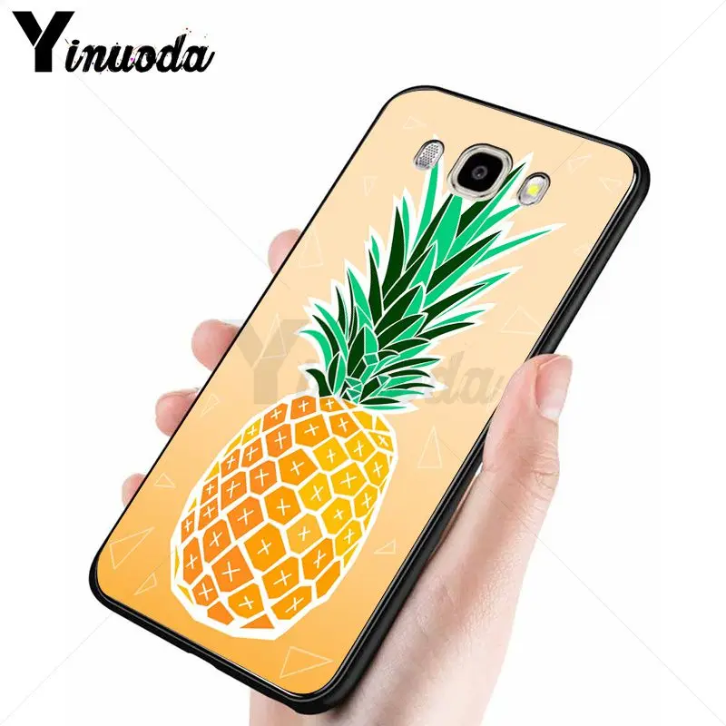 Yinuoda Summer Delicious Fruit Cute gold Pineapple Phone Case For Samsung Galaxy j6plus j7 prime j8 j2 j4plus 2018 cover | Мобильные