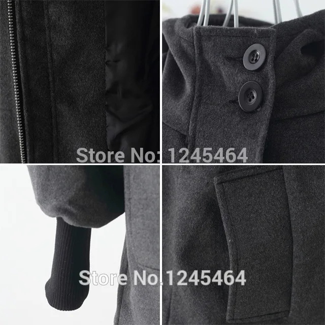 Женское осенне-зимнее кашемировое пальто с капюшоном и кулиской | Женская одежда