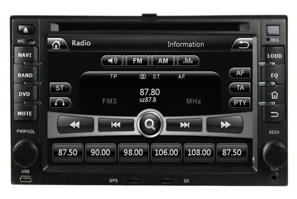 Автомобильный DVD плеер с GPS(opt) стерео аудио радио головное устройство мультимедиа