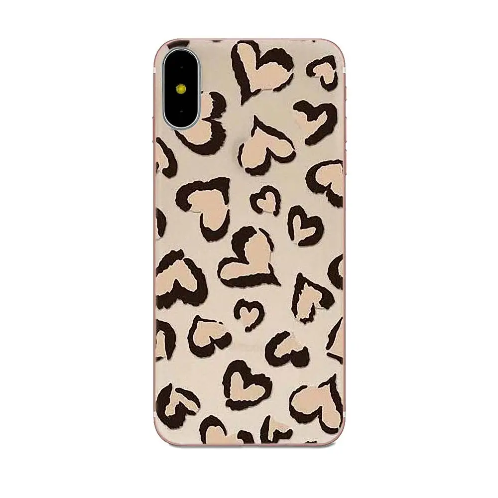 ТПУ чехол для мобильного телефона с леопардовым принтом Scrun Apple iPhone 4 4S 5 5C 5S SE 6 6S 7 8