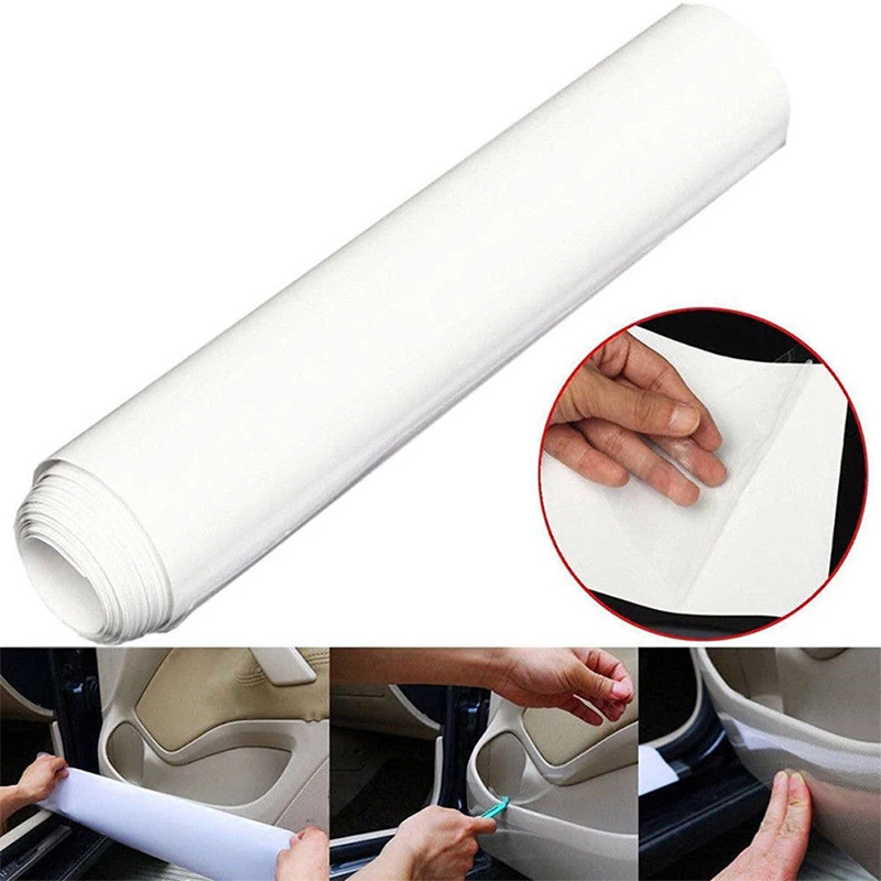

Clear Protection Film Car Car Door Sill Edge 300*15cm Transparent Anti-Scratch Vinyl