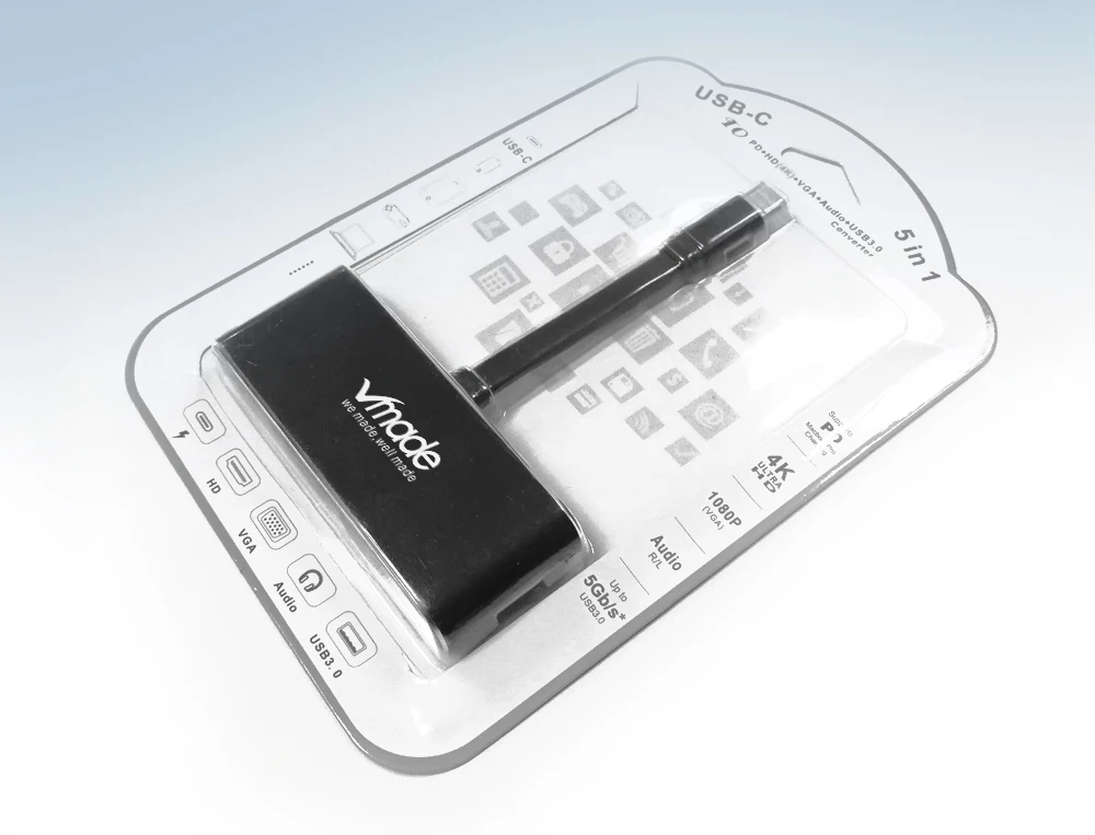 Usb type-C концентратор USB C к HDMI 4K VGA комбинированный адаптер конвертер для ноутбука Macbook Air Pro Google Chromebook Pixel samsung