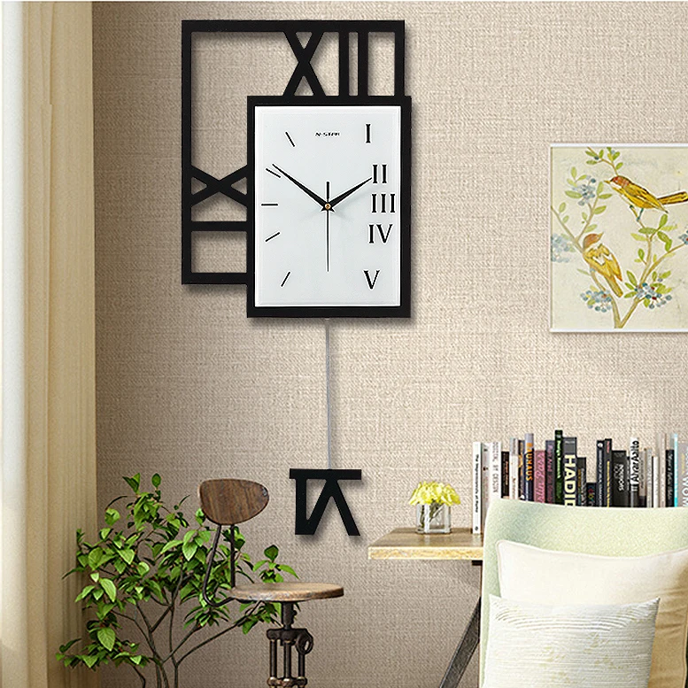 

Creative personality Living Room Bedroom Watch Clock Large Decorative Wall Clocks saat reloj de pared cocina horloge murale