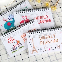 cartoon flamingo elephant weekly daily planner notebook agenda organizer stationery school office