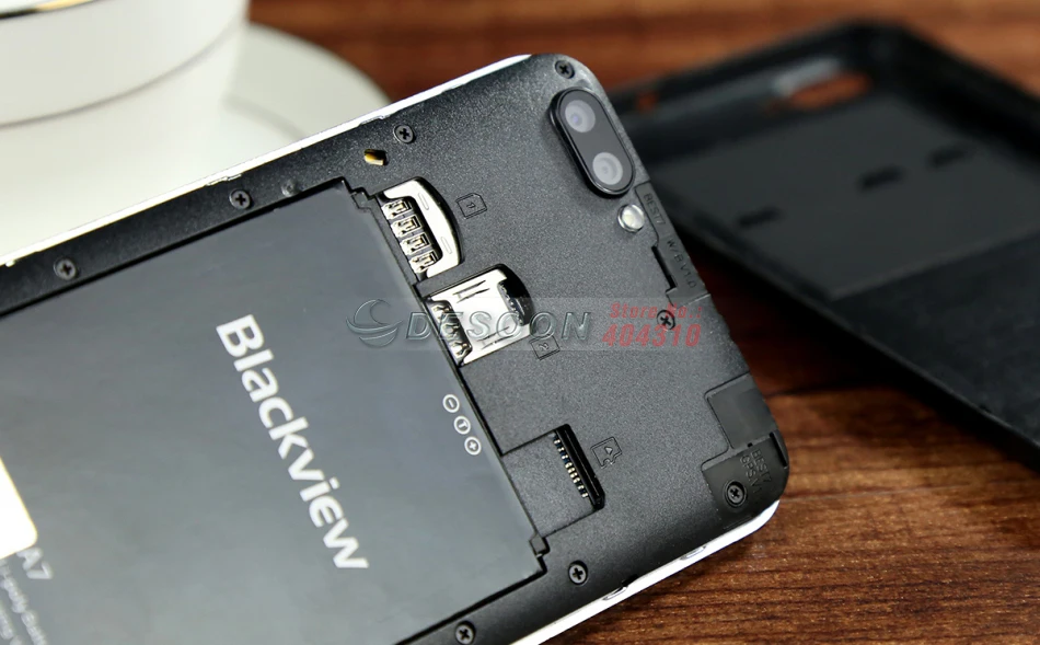Смартфон Blackview A7, Android 7,0 MT6580A, четырехъядерный мобильный телефон, 1 ГБ ОЗУ, 8 Гб ПЗУ, двойная задняя камера, разблокированный сотовый телефон