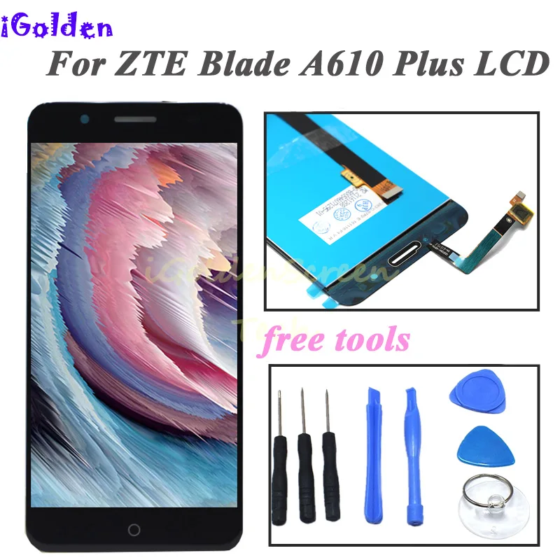 ЖК-дисплей и сенсорный экран для ZTE Blade A610 Plus оригинальный дигитайзер в сборе