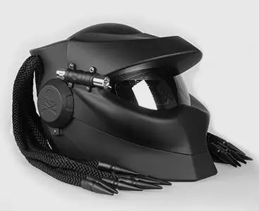 Мотоциклетный шлем ABS Predator ретро с перекрестной каймой Детонация против падения