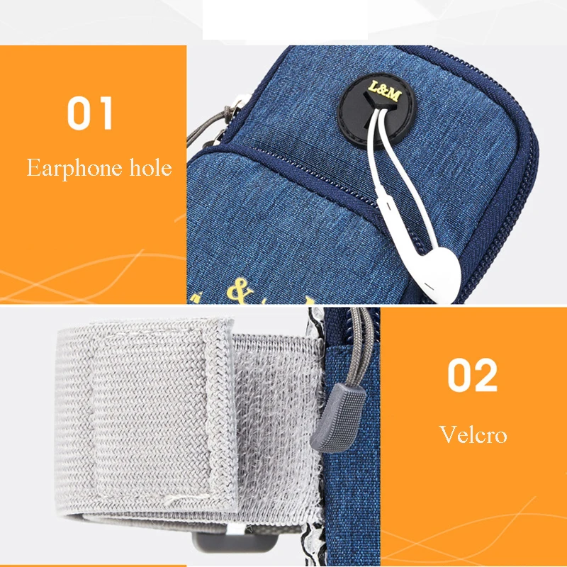 YNMIWEI Armband Universal for 5.4 - 6.2 Inches For Iphone 7 8 6s Xiaomi Series Waterproof Material Arm Band Sports Running | Мобильные