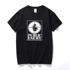 Винтажная футболка унисекс в стиле 90-х с изображением общественного врага, летняя модная мужская футболка, 100% хлопок, футболка с коротким рукавом