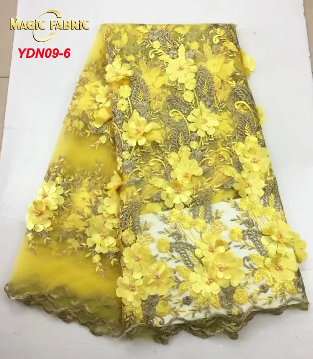 

Latest Purple African French Lace Fabric High Quality Applique lace fabric Beads Embroidered Tulle Lace Fabric YDN09