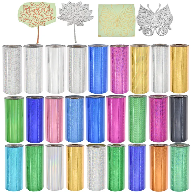 16 см горячее тиснение фольги многоцветный бумаги красочный материал для кожаной