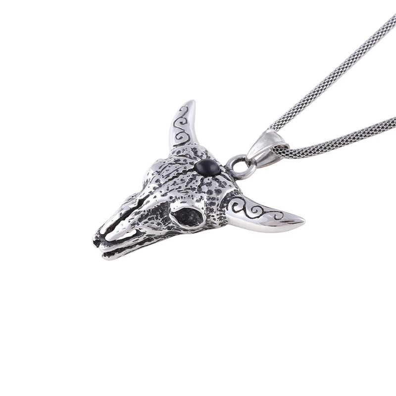 Шарм Зодиака овец Подвески для Мужчин Sheepshead Ожерелье Из Нержавеющей Стали