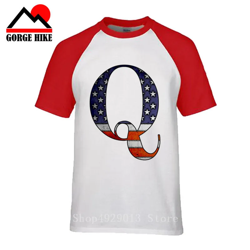 QANON THE BIG Q Qanon американская мода 3D Футболка Harajuku футболки с принтами орла США