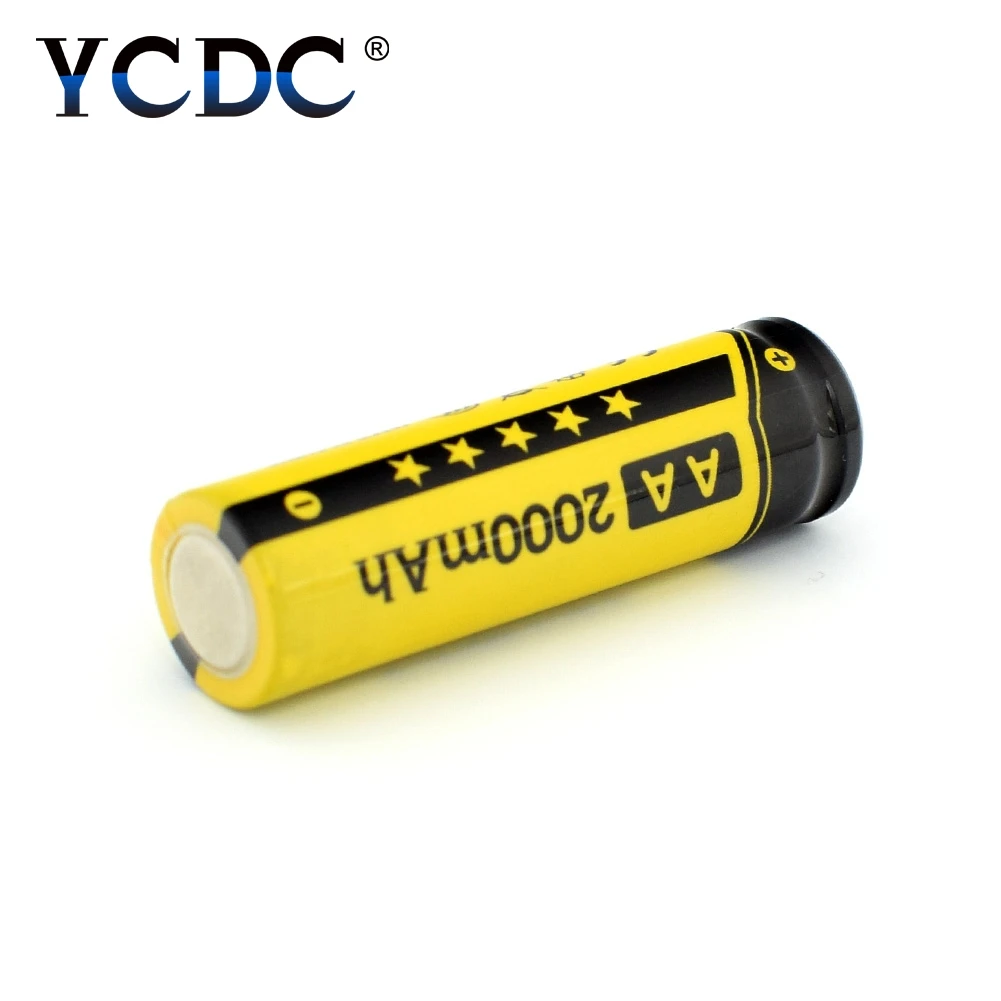 Аккумуляторы YCDC 4x Ni MH AA 1 2 в 2000 мАч|aa rechargeable battery|battery 1.2vrechargeable battery |