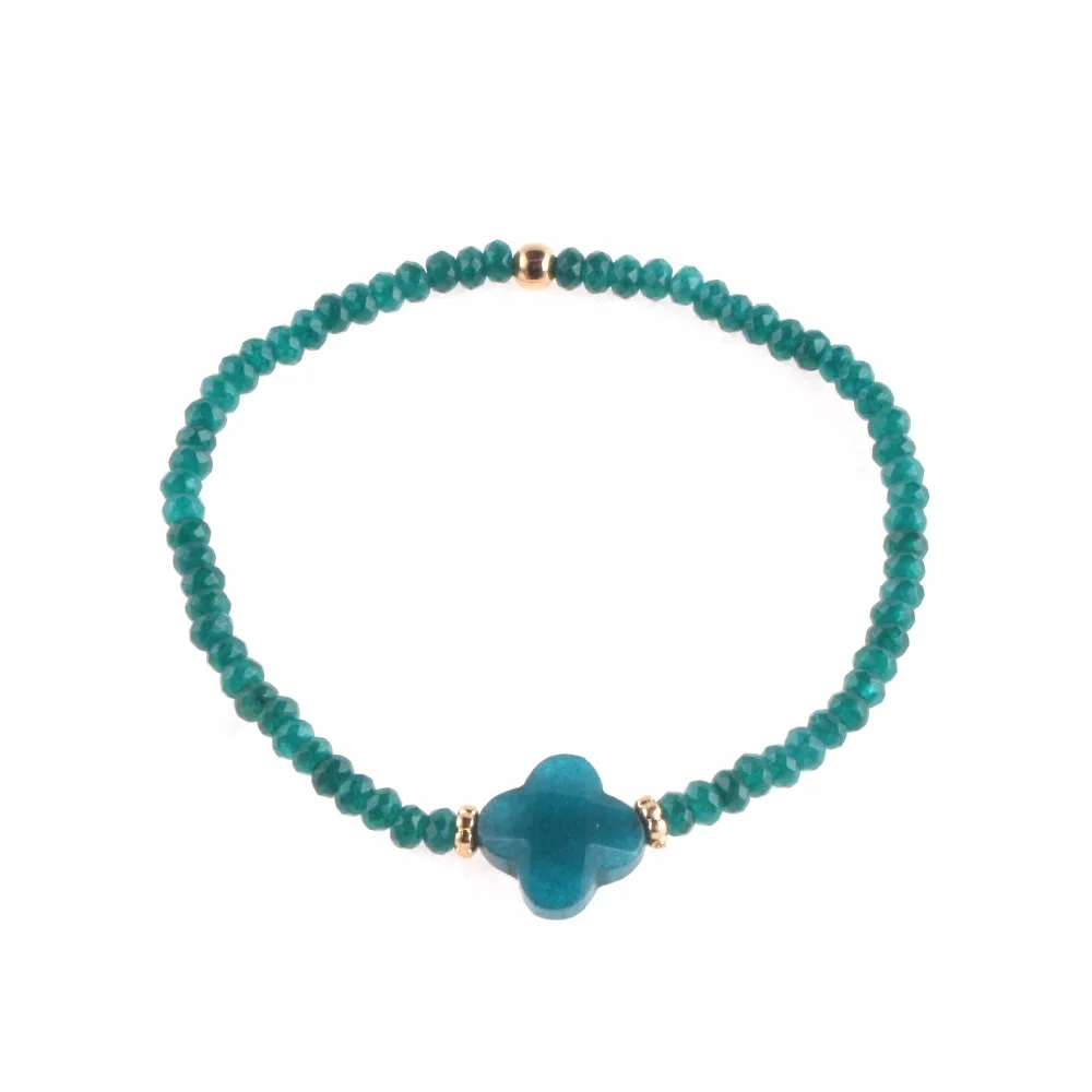 NeeFu WoFu браслет с кристаллами натуральный эластичный ювелирные изделия|pulseras de